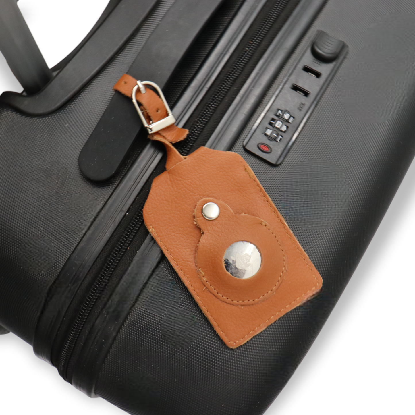 Safekeepers Kofferanhänger - 2 stück Gepäckanhänger mit Adressschild - Platz für Airtag - Echtes Leder -Kofferanhänger mit Adressschild, Tags mit Namensschild zum Erkennen Ihrer Reisetasche
