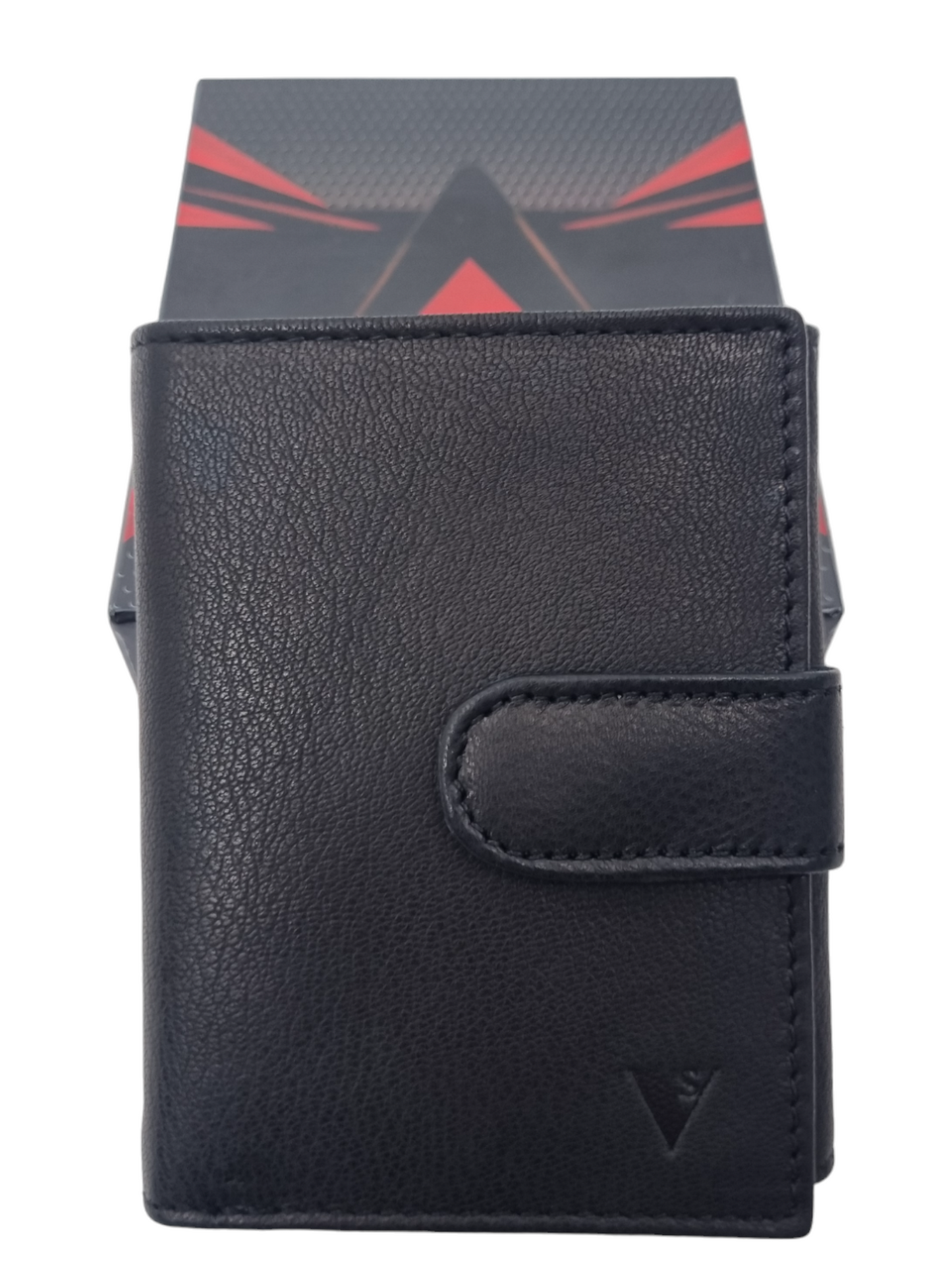 Pasjeshouder leer - Zwart - Portemonnee zwart - Portefeuille - Unisex