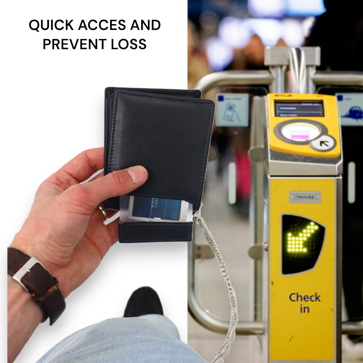 Herren Geldbörse - Geldbörse - GPS-Bluetooth-Tracker - Schlüsselfinder