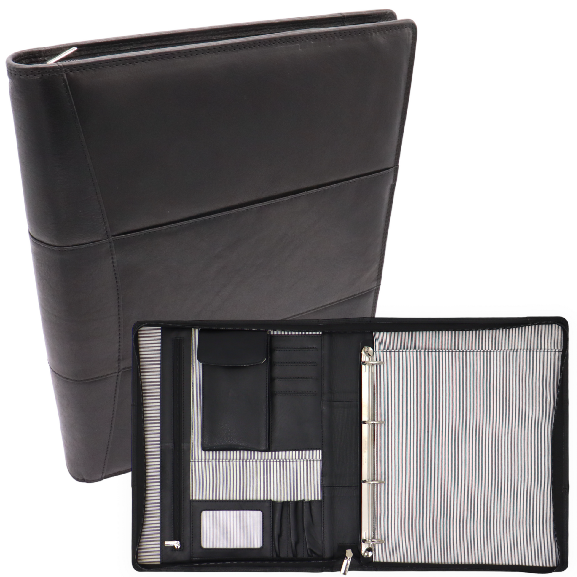 Business 3 set: Leather Writing Case A4 with Pasjsesholder & Anti- -  Safekeepers