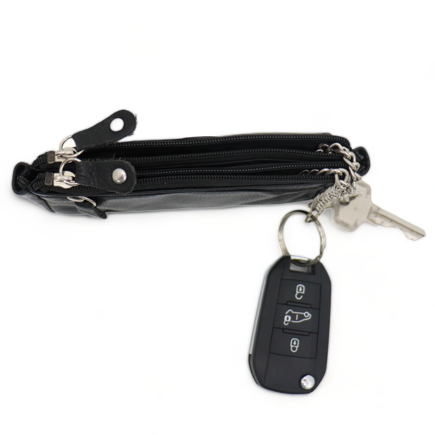 Schlüsselmäppchen XL - Schlüsselmäppchen XL - Schlüsselmäppchen - Echtes Leder - Schlüsselmappe