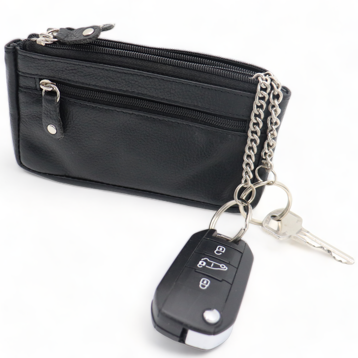 Schlüsselmäppchen XL - Schlüsselmäppchen XL - Schlüsselmäppchen - Echtes Leder - Schlüsselmappe
