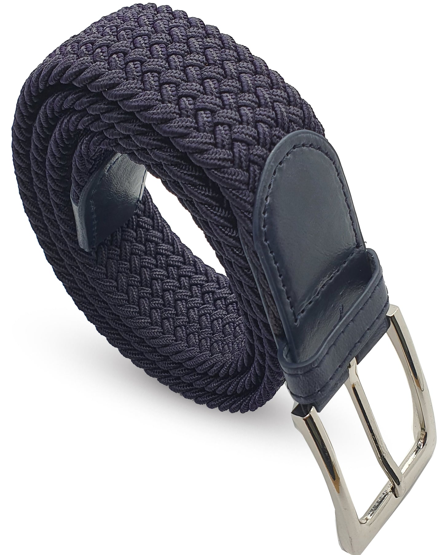 Elastic Belt - Braided Belt - Belt - Stretch Belt - Braided Belt - Black 105 cm
