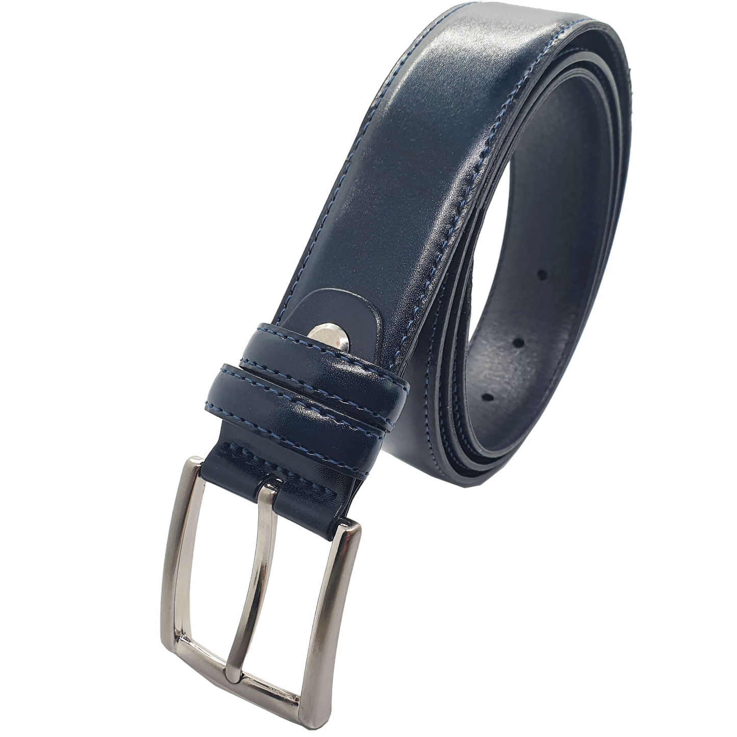 Safekeepers Men's Belt - Men's Belt - Belt Leather - leather belt - Stitched - Black
