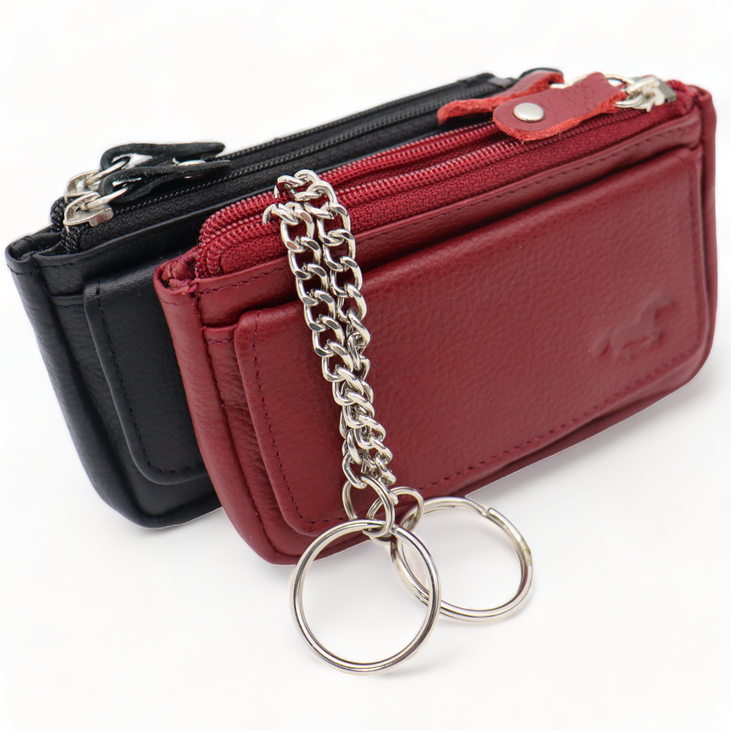 Safekeepers key pouch - key pouch with zipper - key pouch ladies - key folder - key purse - key pouch - key pouch men Black